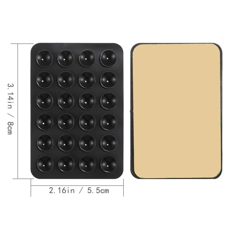 TBD06042940_B2.webp Mobile Phone Silicone 24 Square Shaped Suction Cup Mobile Phone Back Stickers - Image 3