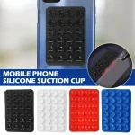 Mobile Phone Silicone 24 Square Shaped Suction Cup Mobile Phone Back Stickers - Image 5