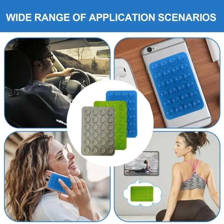 TBD06042940_B5.webp Mobile Phone Silicone 24 Square Shaped Suction Cup Mobile Phone Back Stickers - Image 6