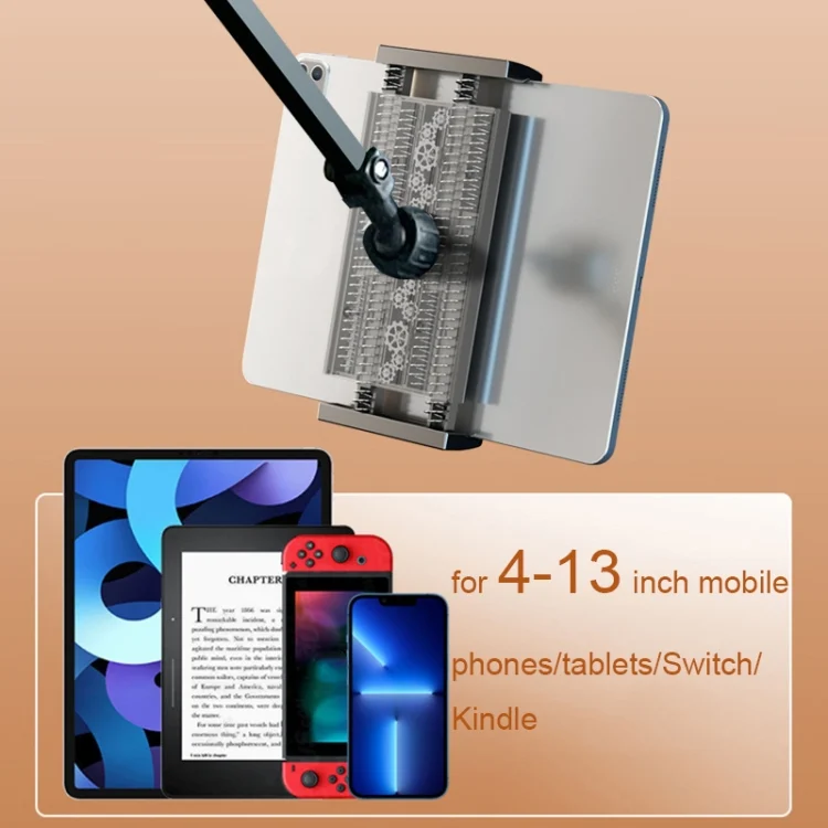 TBD06043082_B3.webp Clip-free Hidden Cantilever Lazy Phone / Tablet Holder Bedside Desktop Live Stand, Phone Model, Tablet/Phone Universal, Dual-purpose Model - Image 4