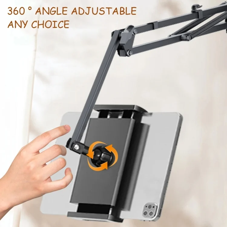 TBD06043082_B4.webp Clip-free Hidden Cantilever Lazy Phone / Tablet Holder Bedside Desktop Live Stand, Phone Model, Tablet/Phone Universal, Dual-purpose Model - Image 5