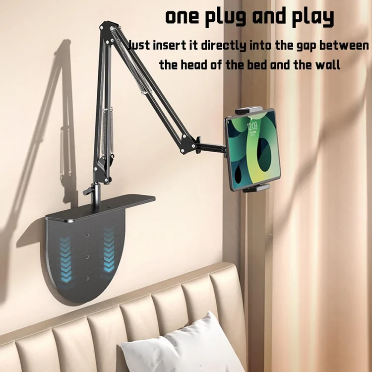 TBD06043082_B5.webp Clip-free Hidden Cantilever Lazy Phone / Tablet Holder Bedside Desktop Live Stand, Phone Model, Tablet/Phone Universal, Dual-purpose Model - Image 6