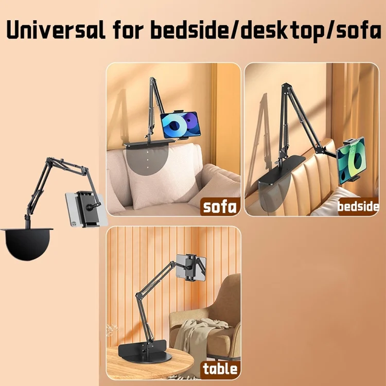 TBD06043082_B7.webp Clip-free Hidden Cantilever Lazy Phone / Tablet Holder Bedside Desktop Live Stand, Phone Model, Tablet/Phone Universal, Dual-purpose Model - Image 8