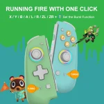 For Switch Joycon With Colorful Light Left And Right Handle, White Button, Black, Pink Blue - Image 3