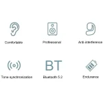 D6 OWS Ear-mounted ENC Noise Reduction Wireless Bluetooth 5.2 Earphones, Black without Accessories, White without Accessories, Black Bag with Accessories, White Bag with Accessories - Image 3