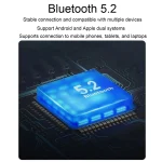 D6 OWS Ear-mounted ENC Noise Reduction Wireless Bluetooth 5.2 Earphones, Black without Accessories, White without Accessories, Black Bag with Accessories, White Bag with Accessories - Image 10