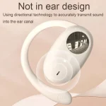JS911 OWS Ear-mounted Dual-mic Call Noise Reduction LED Digital Display Bluetooth Earphones - Image 5