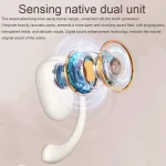 JS911 OWS Ear-mounted Dual-mic Call Noise Reduction LED Digital Display Bluetooth Earphones - Image 8