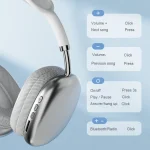 P9 Pro Max HiFi Sound Effect Noise Reduction Wireless Bluetooth Headset, P9 Pro Max (Blue), P9 Pro Max (White), P9 Pro Max (Black) - Image 9