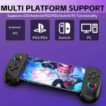 D8 Mobile Phone Stretch Band Light Gamepad Dual Hall Wireless Bluetooth Somatic Vibration Grip for PC / Android / IOS / Tablet / PS3 / PS4 / Switch, Black, White, Green Blue, Black+Receiver... - Image 12