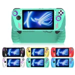 For ASUS ROG Ally Game Console Silicone Protective Cover + Button Cap Set Pocket Gaming Accessories, White, Black, Blue - Image 2