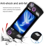 For ASUS ROG Ally Game Console Silicone Protective Cover + Button Cap Set Pocket Gaming Accessories, White, Black, Blue - Image 4