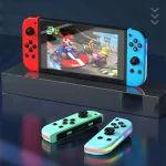JOY-02 Gaming Left And Right Handle With RGB Lights Body Feel Bluetooth Gamepad For Switch / Switch OLED / Switch Pro / Switch Lite / Switch Joycon, Blue Red, Green Blue, White - Image 2