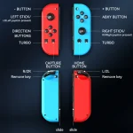 JOY-02 Gaming Left And Right Handle With RGB Lights Body Feel Bluetooth Gamepad For Switch / Switch OLED / Switch Pro / Switch Lite / Switch Joycon, Blue Red, Green Blue, White - Image 3