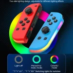 JOY-02 Gaming Left And Right Handle With RGB Lights Body Feel Bluetooth Gamepad For Switch / Switch OLED / Switch Pro / Switch Lite / Switch Joycon, Blue Red, Green Blue, White - Image 5