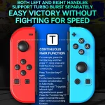 JOY-02 Gaming Left And Right Handle With RGB Lights Body Feel Bluetooth Gamepad For Switch / Switch OLED / Switch Pro / Switch Lite / Switch Joycon, Blue Red, Green Blue, White - Image 6