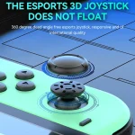 JOY-02 Gaming Left And Right Handle With RGB Lights Body Feel Bluetooth Gamepad For Switch / Switch OLED / Switch Pro / Switch Lite / Switch Joycon, Blue Red, Green Blue, White - Image 8