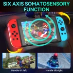 JOY-02 Gaming Left And Right Handle With RGB Lights Body Feel Bluetooth Gamepad For Switch / Switch OLED / Switch Pro / Switch Lite / Switch Joycon, Blue Red, Green Blue, White - Image 10