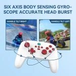 Wireless Bluetooth Gamepad With Wakeup Vibration Body Gamepad For Switch / Android / Apple / PC, Black, Green, Pink - Image 11