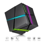 Qone Cube AI Smart Voice-Controlled Bluetooth Speaker RGB Light Mini Wireless Audio, AI Voice-Controlled (Black), AI Voice-Controlled (White), AI Voice-Controlled (Blue), AI Voice-Controlled (Pink) - Image 5