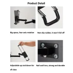 Tablet Wall Mount Holder Foldable Extendable Aluminum Alloy Mount With Anti Theft Security Lock - Image 8