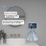 Waterproof Shower Tablet Holder Case Bathroom Kitchen Wall Mount Storage Box For IPad, Tablet Black, Tablet  White - Image 6