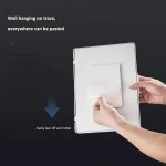 Waterproof Shower Tablet Holder Case Bathroom Kitchen Wall Mount Storage Box For IPad, Tablet Black, Tablet  White - Image 8