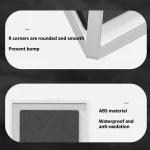Waterproof Shower Tablet Holder Case Bathroom Kitchen Wall Mount Storage Box For IPad, Tablet Black, Tablet  White - Image 9