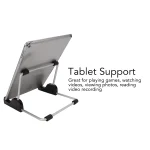 Adjustable Foldable Universal Tablet Holder Metal Stand Storage Bracket, TS-02 - Image 5