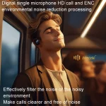 REMAX OpenBuds P5 Colorful Crystal Hanging Ear Air Conduction Bluetooth Earphone OWS Sports Music Wireless Earphone, P5 - Image 7