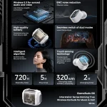 REMAX GameBuds G6 Transparent Wireless Bluetooth Gaming Earphone ENC Noise Reduction Into Ear Gaming Earphone, GameBuds G6 - Image 3