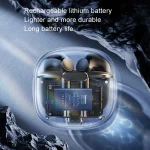 REMAX CozyBuds W18 Double ENC Intelligent Call Noise Reduction Wireless Earphone Transparent Shell Wireless Bluetooth Earphone, W18 - Image 8