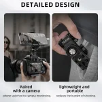 Telesin  Mobile Phone Clip 360 Degree Rotating Desktop Bracket With Cold Shoe Mount, Phone Clip - Image 9