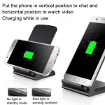 15W Desktop Wireless Charger Mobile Phone Wireless Fast Charging Bracket, Z2 (Black), Z2 (White) - Image 4