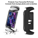 For PlayStation Portal Handle JYS TPU Protective Case With Stand, With Stand(White), With Stand(Black) - Image 3