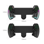 IPEGA Mechanical Gamepad Tablet Cell Phone Stretch Wireless Bluetooth Grip For N-S / P3 / PC / Switch / Android / IOS, Black, With Colorful Light - Image 9