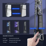 JYS-P5175 For PS5 Slim Host Optical Drive / Digital Version Universal With RGB Colorful Light Cooling Fan - Image 5