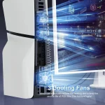 JYS-P5175 For PS5 Slim Host Optical Drive / Digital Version Universal With RGB Colorful Light Cooling Fan - Image 6