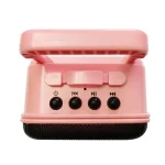 X1 Mini Trolley Case Bluetooth Speaker Retro Card Radio Portable Audio, Pink, Red, Deep Black, Sky Blue - Image 6