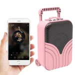 X1 Mini Trolley Case Bluetooth Speaker Retro Card Radio Portable Audio, Pink, Red, Deep Black, Sky Blue - Image 9
