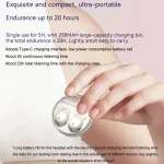 Q26 Bluetooth 5.3 Sleep Mini Wireless Bluetooth Earphone Invisible Comfortable Noise Canceling Earphones - Image 15