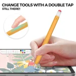 For Apple Pencil 2 AhaStyle PT180-2 Retro Stylus Protective Case Drop Proof Capacitive Pen Cover, For Apple Pencil 2 - Image 4