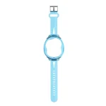For Tamagotchi UNI (2023) Pet Game Machine Silicone Integrated Watch Strap Protective Case, Transparent Blue, Transparent, Transparent Pink