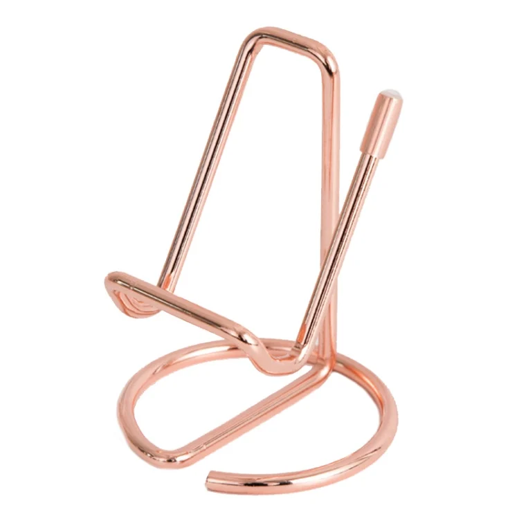 Wrought Iron Stable Desktop Tablet Phone Lazy Stand Office Business Card Holder