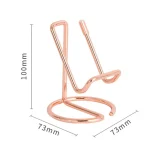 Wrought Iron Stable Desktop Tablet Phone Lazy Stand Office Business Card Holder - Image 2