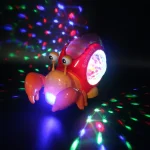 Crawling Hermit Crab Educational Electrical Toys Universal Music Light Projection Cartoon Children Toys, Hermit Crab Blue, Hermit Crab Orange - Image 2