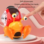 Crawling Hermit Crab Educational Electrical Toys Universal Music Light Projection Cartoon Children Toys, Hermit Crab Blue, Hermit Crab Orange - Image 11