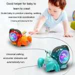 Crawling Hermit Crab Educational Electrical Toys Universal Music Light Projection Cartoon Children Toys, Hermit Crab Blue, Hermit Crab Orange - Image 6