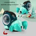 Crawling Hermit Crab Educational Electrical Toys Universal Music Light Projection Cartoon Children Toys, Hermit Crab Blue, Hermit Crab Orange - Image 8