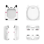 For Tamagotchi Uni (2023) Pet Game Console Silicone Protective Case, White Cow - Image 2